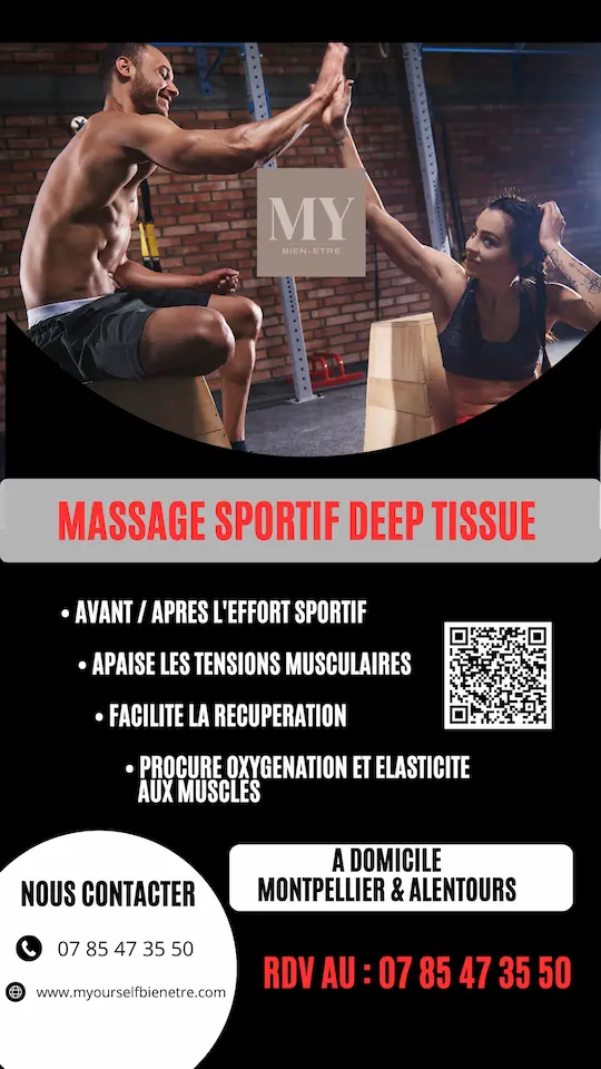 Les avantages du massage sportif ou massage deep tissue